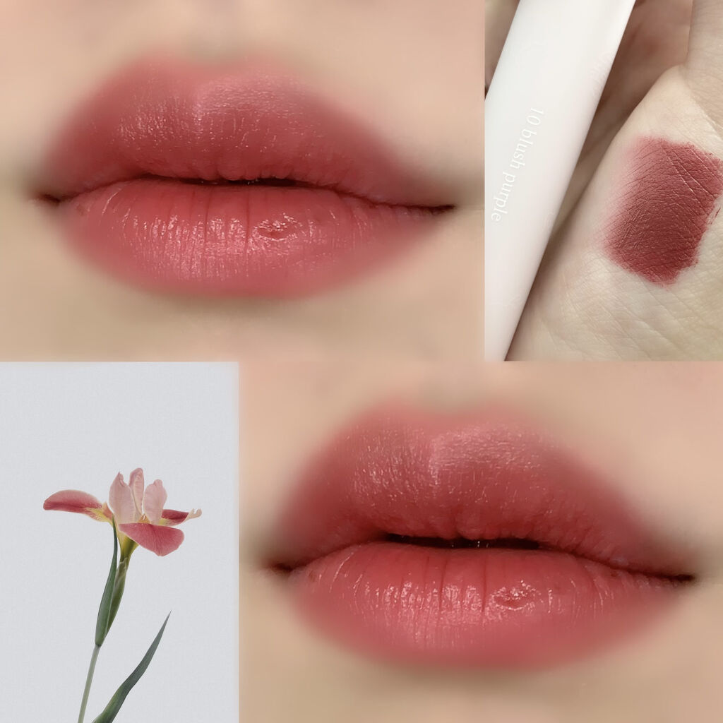 シースルーマットティント 韓服エディション/rom&nd/リップティントを使ったクチコミ（3枚目）