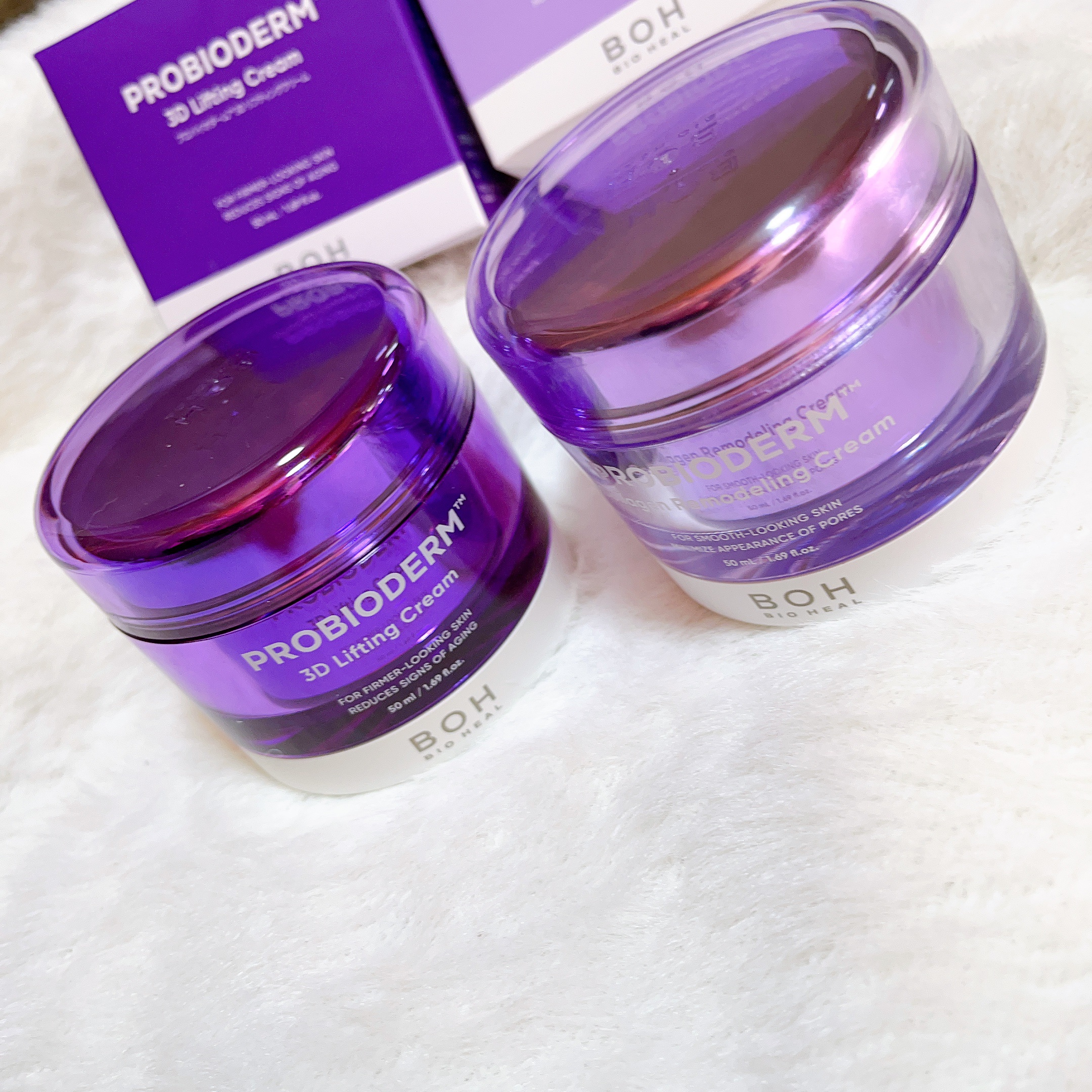 BIOHEAL BOHバイオヒールボ プロバイオダーム 3Dリフティングクリーム

プロバイオダーム コラーゲン リモデリングクリーム

LIPSのプレゼントキャンペーンでいただきました！

コラーゲンクリーム、夜はタンタンクリームと使い分