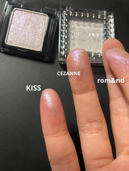シアー グリッターアイズ/KiSS/単色アイシャドウを使ったクチコミ(5枚目)