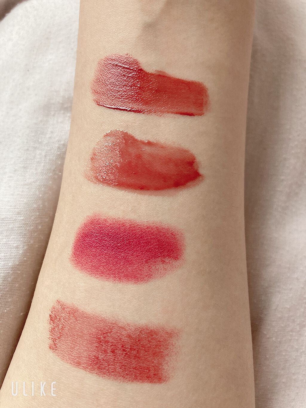 ルージュ クリスタル クリーミィホイップ　ティント 01 sign of blush/JILL STUART/リップティントを使ったクチコミ（2枚目）