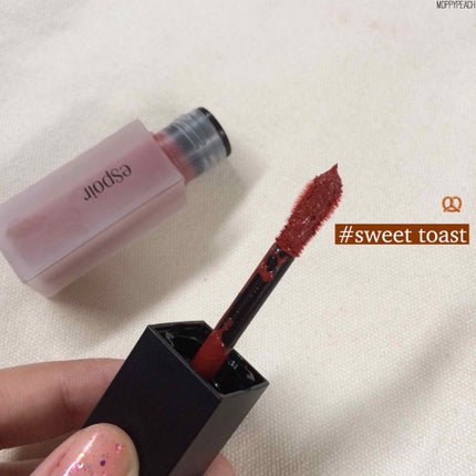 COLOR CONIC VELVET TINT LACQUER/espoir/口紅を使ったクチコミ(2枚目)