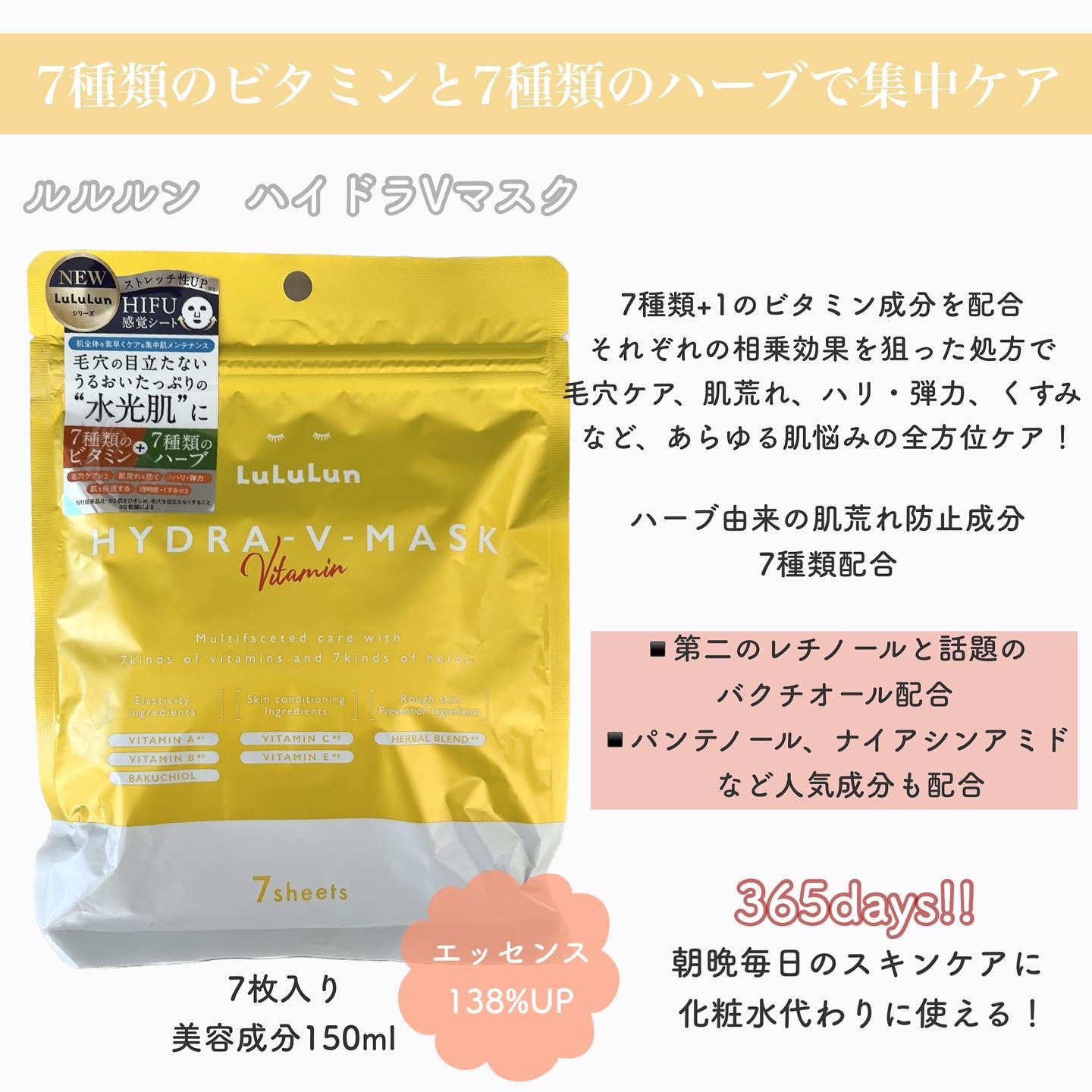 ルルルン ハイドラ V マスク/ルルルン/シートマスク・パックを使ったクチコミ（2枚目）