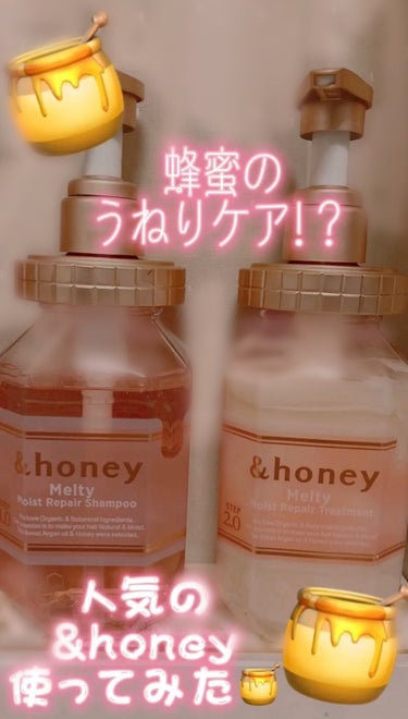 &honey Melty モイストリペア シャンプー1.0／モイストリペア ヘアトリートメント2.0/&honey/シャンプー・コンディショナーを使ったクチコミ（1枚目）