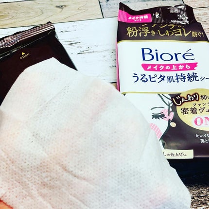 ビオレメイクの上からうるピタ肌持続シート/ビオレ/フェイスシートを使ったクチコミ(4枚目)