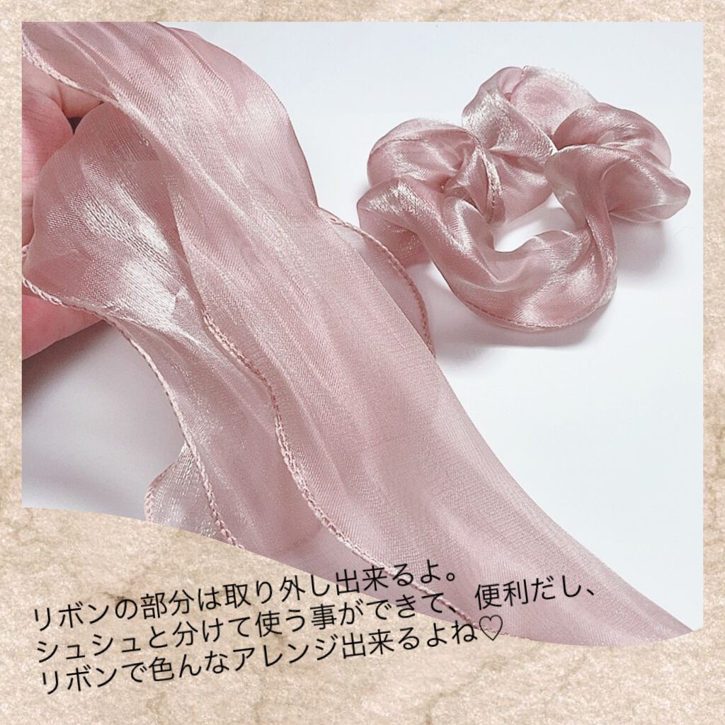 シャイニーロングリボンシュシュ/キャンドゥ/ヘアアクセサリーを使ったクチコミ(3枚目)