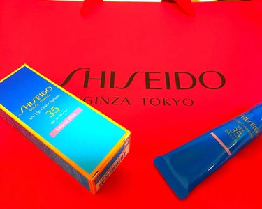 SHISEIDO サンケア ＵＶリップカラースプラッシュのクチコミ「SHISEIDOから出たUVリップカラースプラッシュ！！

日焼け止め成分が入っててSPF35.....」（1枚目）