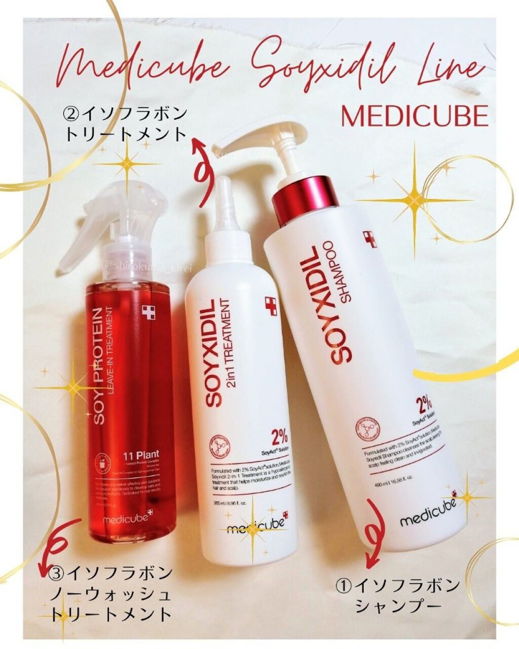 イソフラボンシャンプー/MEDICUBE/市販シャンプーを使ったクチコミ(1枚目)