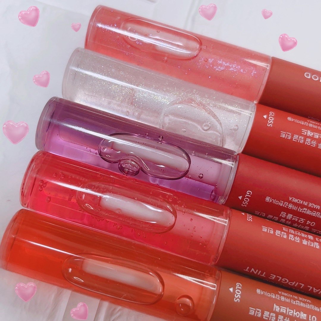 リールタトゥーデュアルグロスティント/MERYTHOD/リップティントを使ったクチコミ（3枚目）