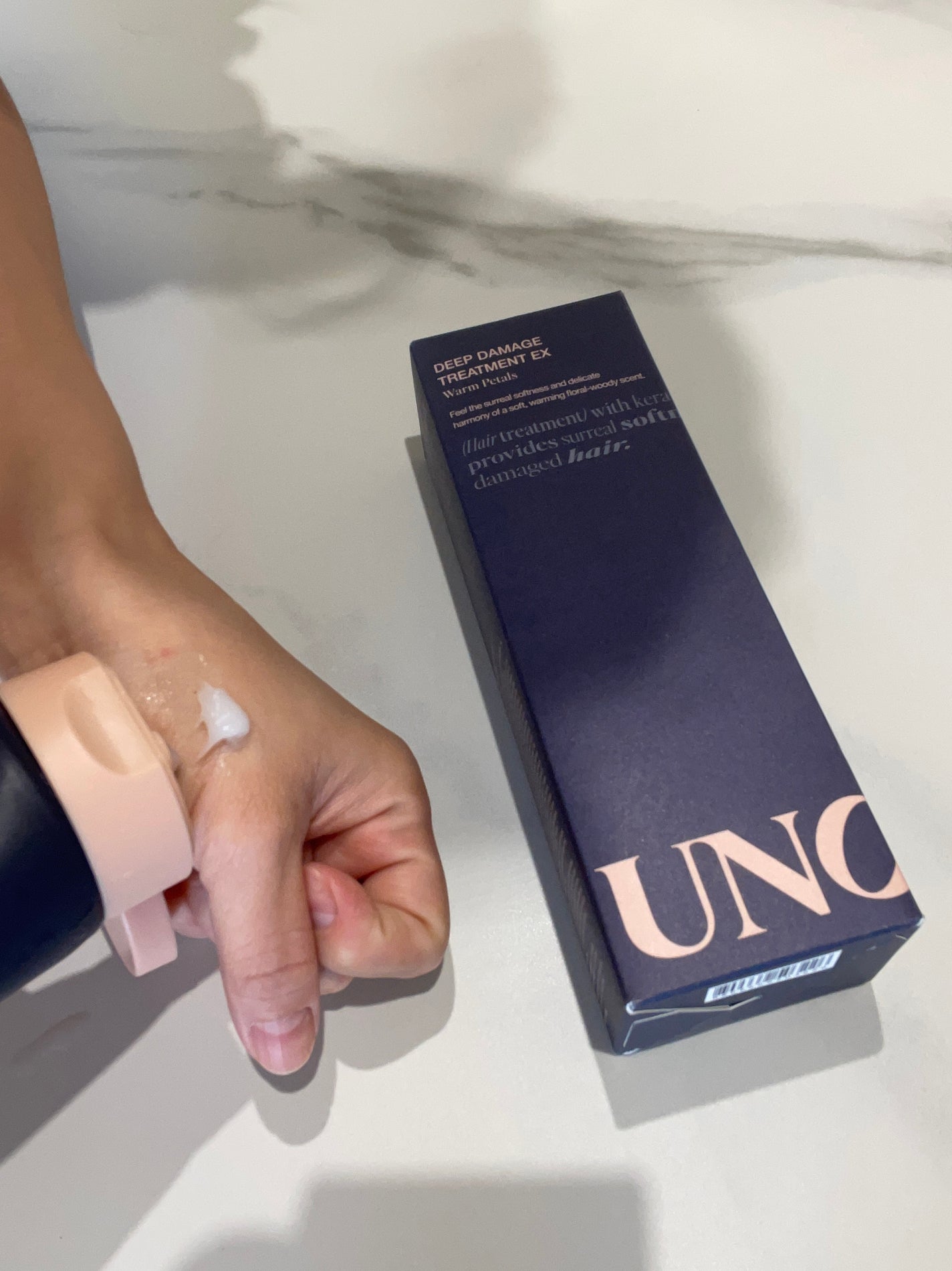 ディープダメージトリートメントEX/UNOVE/洗い流すヘアトリートメントを使ったクチコミ(3枚目)