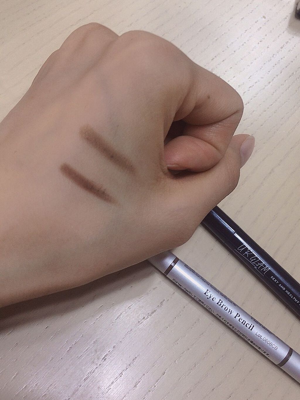 だ円芯 アルミ アイブローペンシル/DAISO/アイブロウペンシルを使ったクチコミ(2枚目)