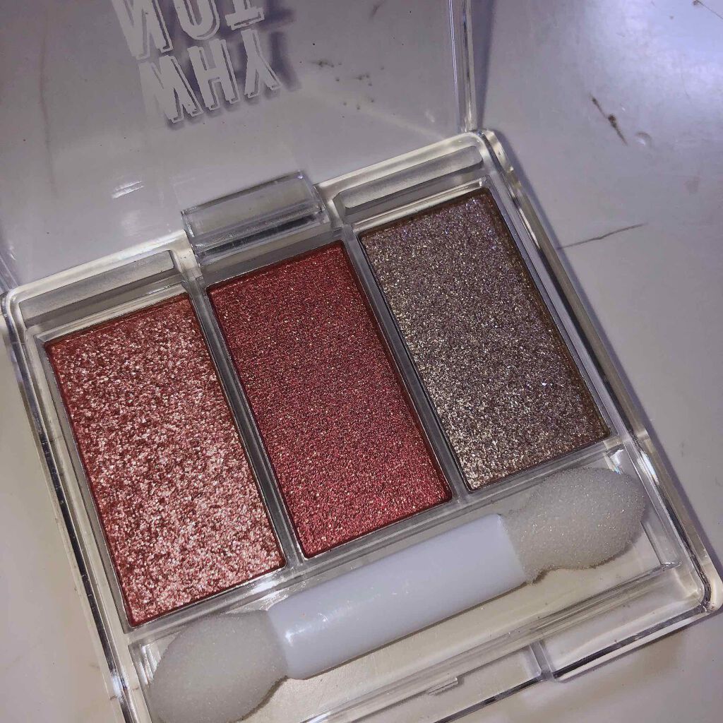 WHY NOT SPINNS 3色アイシャドウ/DAISO/アイシャドウパレットを使ったクチコミ(2枚目)