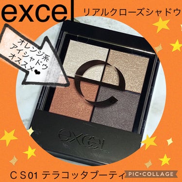 リアルクローズシャドウ CS01 テラコッタブーティ/excel/パウダーアイシャドウを使ったクチコミ（1枚目）