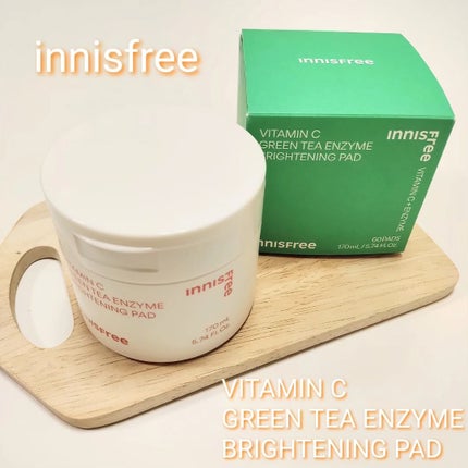 ビタC グリーンティーエンザイム ブライト パッド/innisfree/トナーパッドを使ったクチコミ(1枚目)