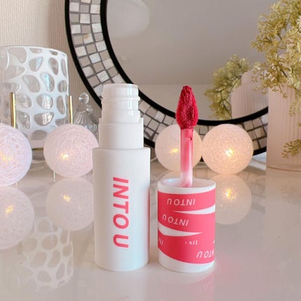 スーパーマットリップ&チークマッド/INTO U/口紅を使ったクチコミ(5枚目)