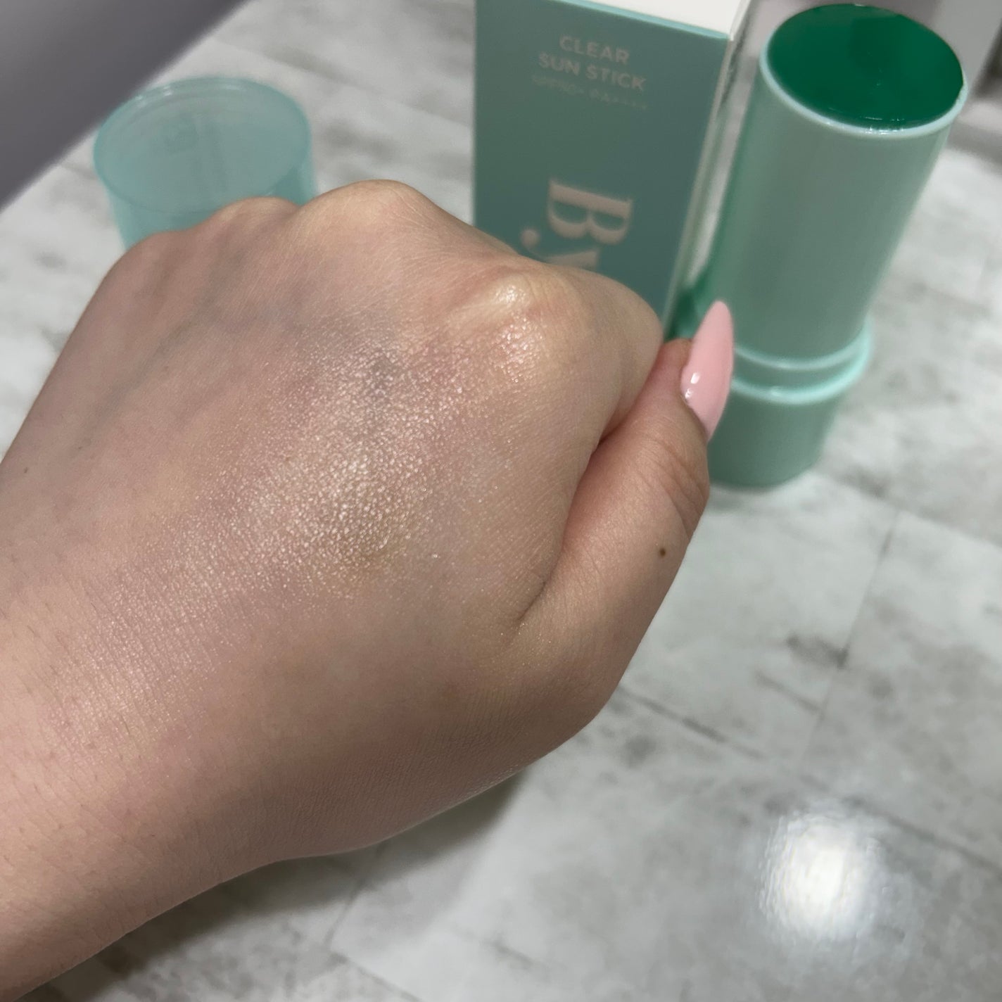クリアサンスティック/By ttt./日焼け止めスティックを使ったクチコミ(2枚目)