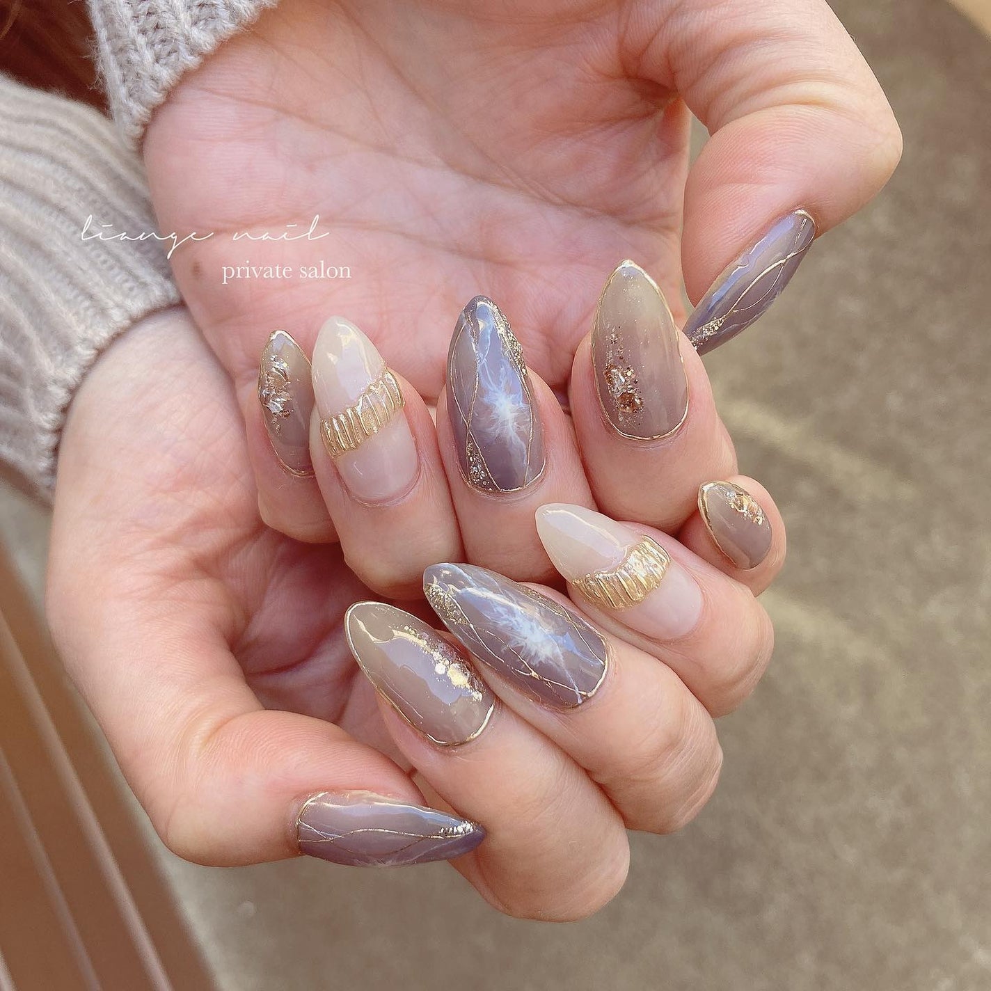 Yuki on LIPS 「.nuancenail🍂..使用item↓@rusele__▫..」(1枚目)