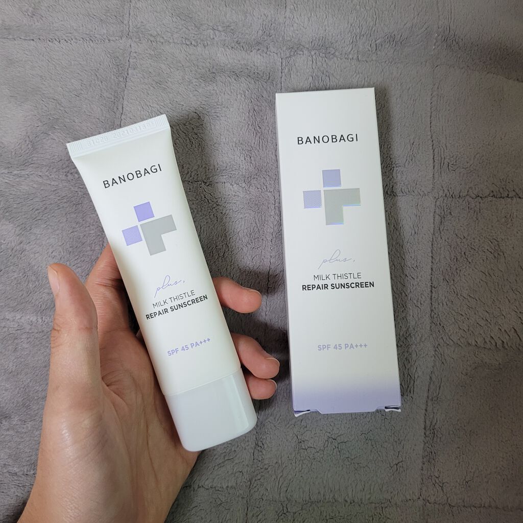 ミルクシスルリペアシカサンスクリーンプラス/BANOBAGI/日焼け止めミルクを使ったクチコミ（2枚目）