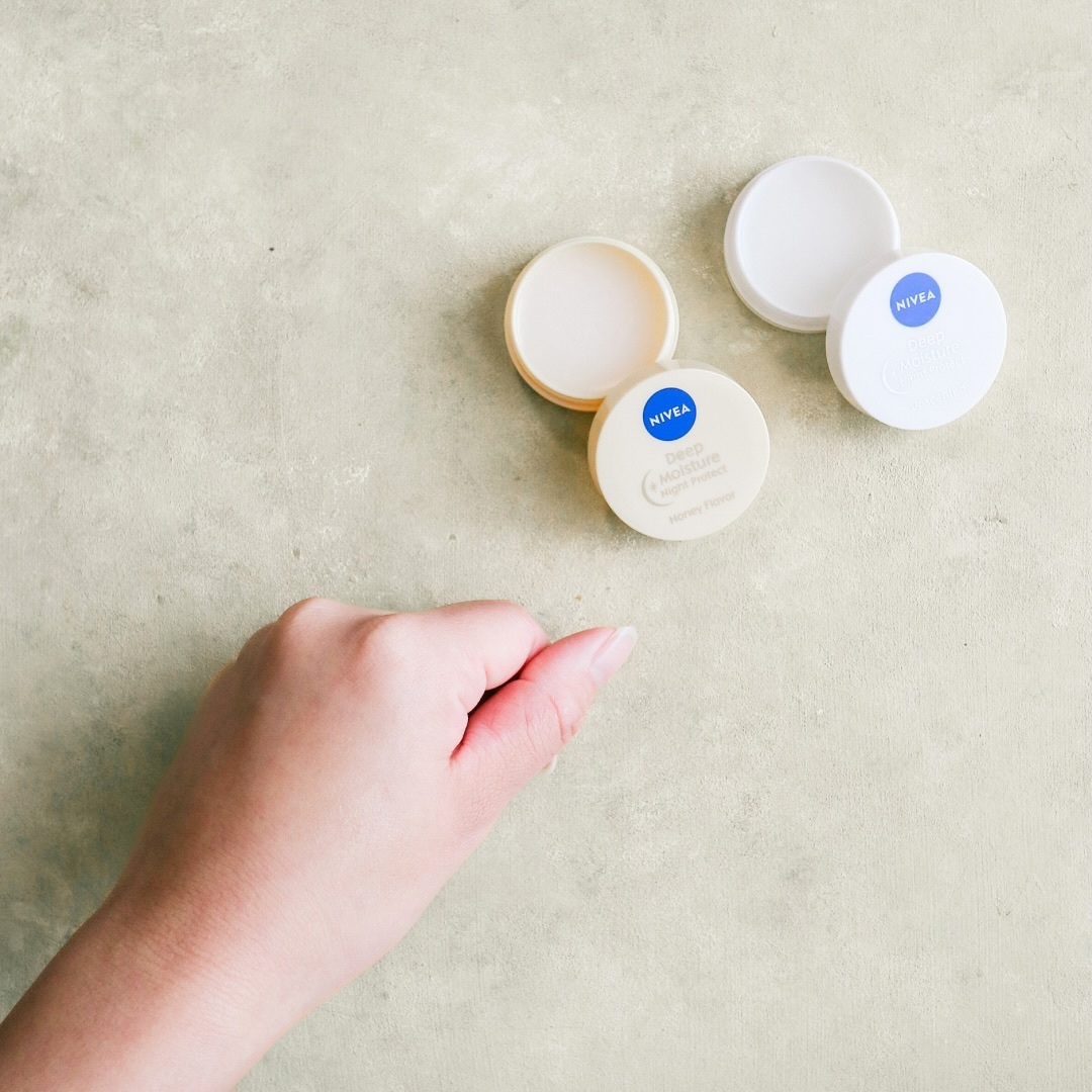 ディープモイスチャーナイトプロテクト　無香料/ニベア/リップマスクを使ったクチコミ（3枚目）