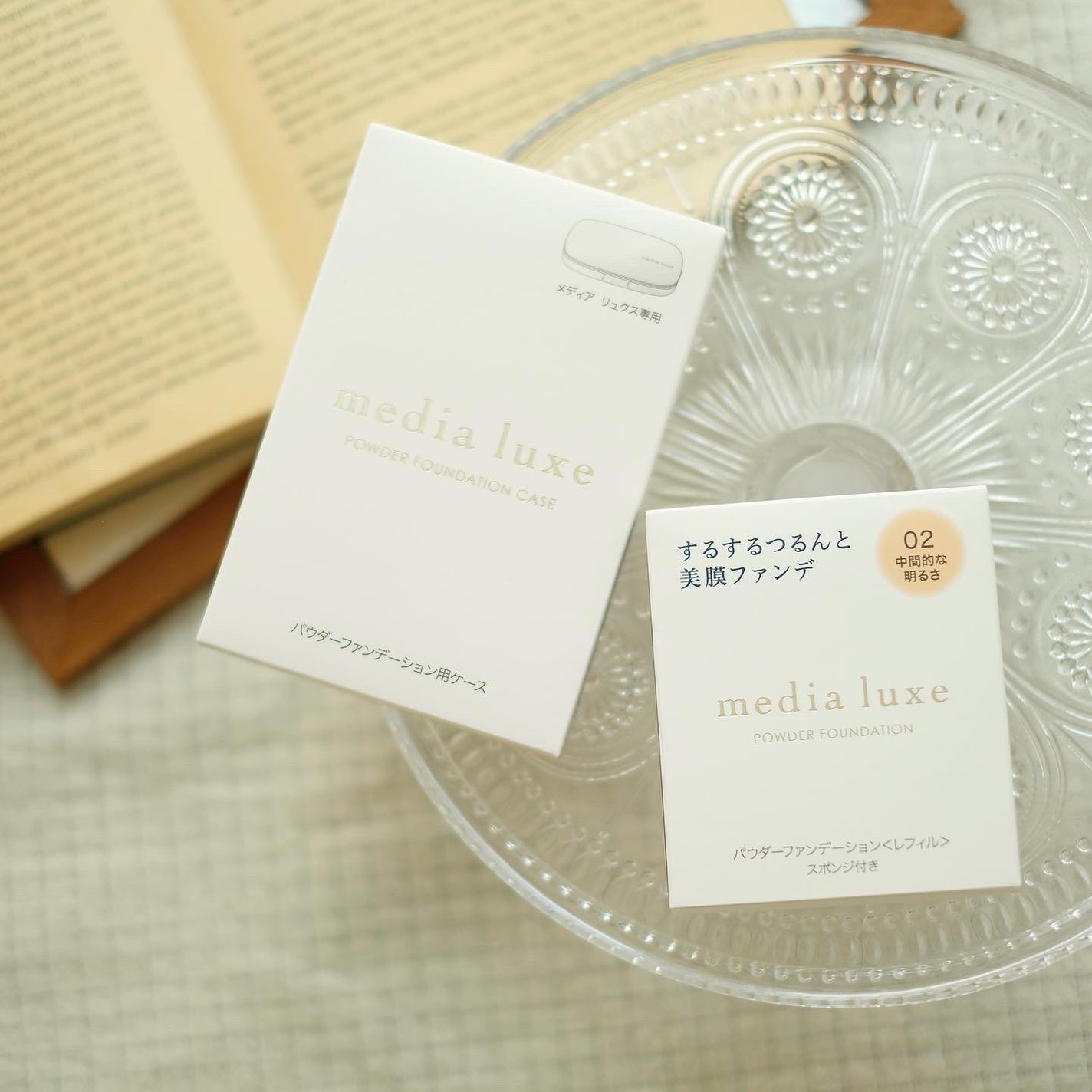 パウダーファンデーション/media luxe/パウダーファンデーションを使ったクチコミ(2枚目)