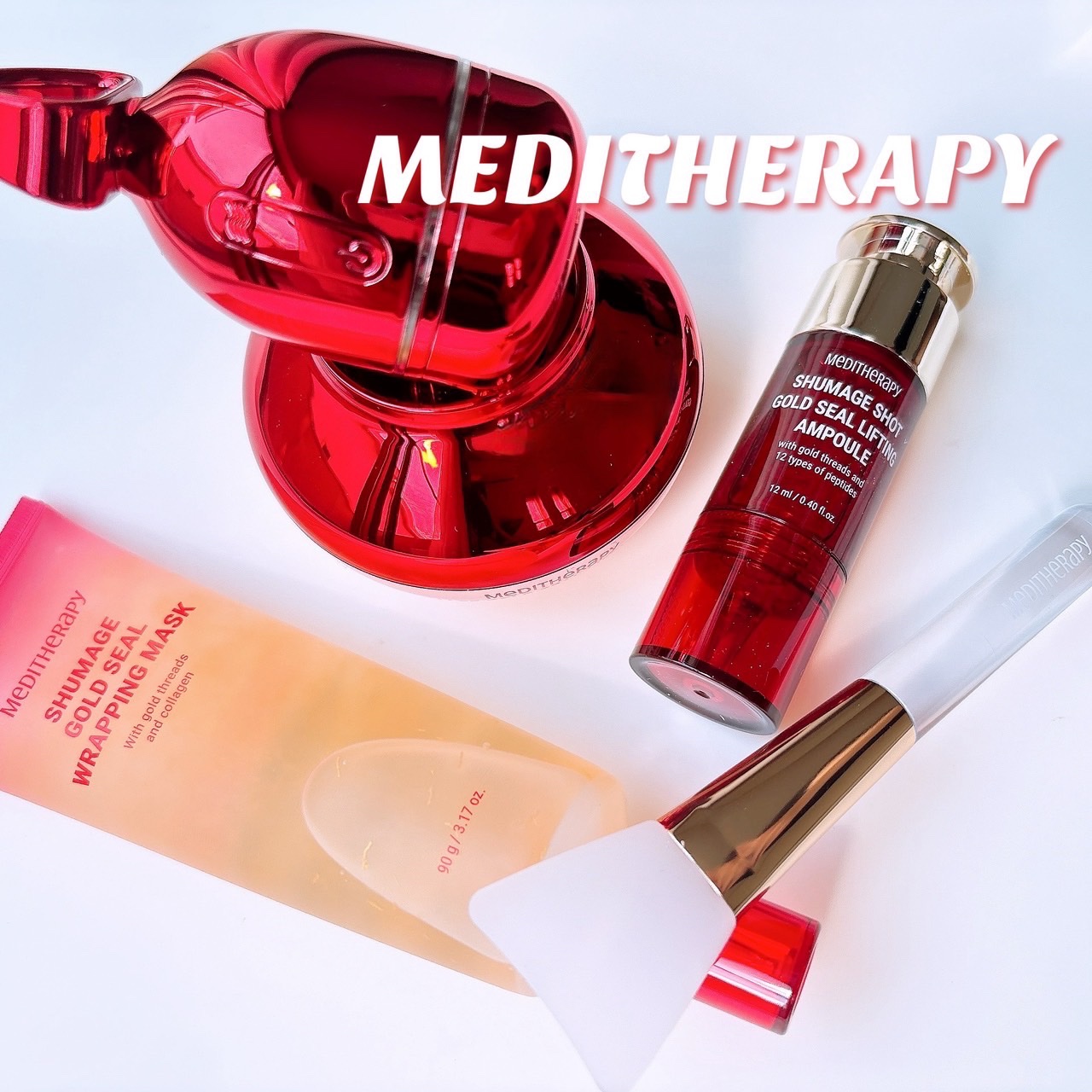 シューマジゴールド糸リフティングクリーム+EMS美顔器/MEDITHERAPY/フェイスクリームを使ったクチコミ（1枚目）