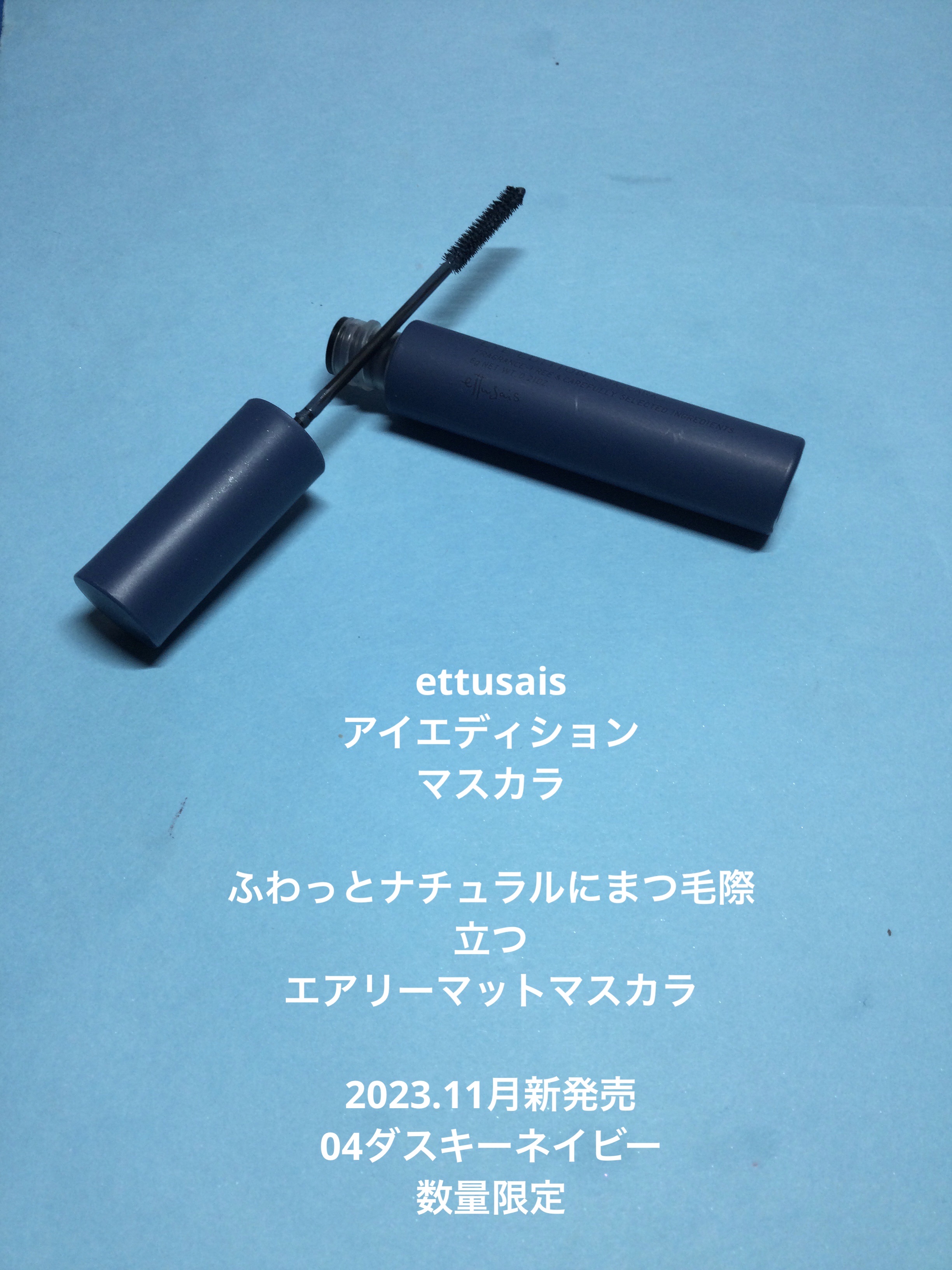 エテュセ アイエディション(マスカラ) 04 ダスキーネイビー(限定)/ettusais/マスカラを使ったクチコミ（1枚目）