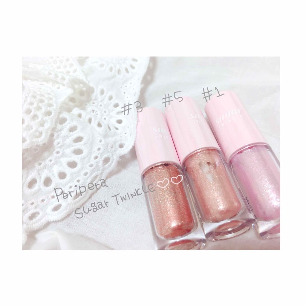 シュガー トゥインクル リキッド シャドウ/PERIPERA/リキッドアイシャドウを使ったクチコミ（1枚目）