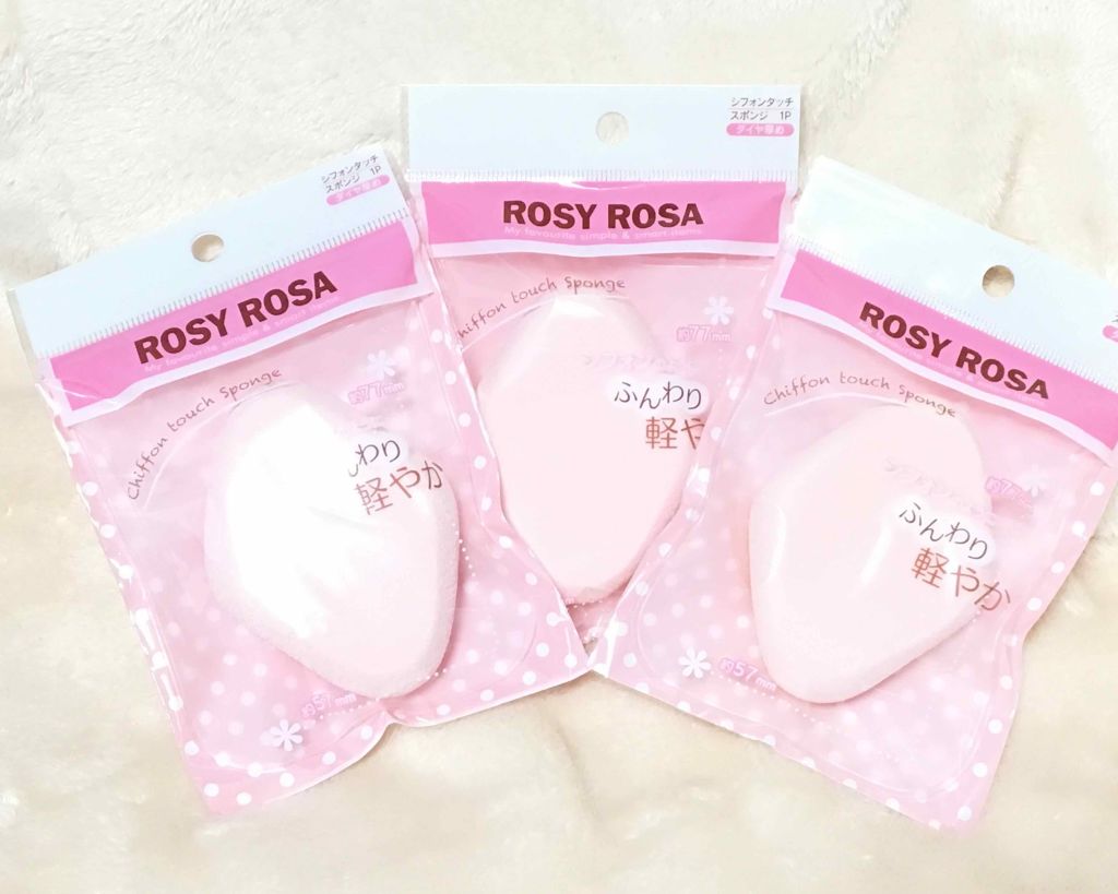 シフォンタッチスポンジ ダイヤ型/ロージーローザ/パフ・スポンジを使ったクチコミ（1枚目）
