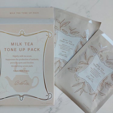 MILK TEA TONE UP PACK/Belle Qs/シートマスク・パックを使ったクチコミ（1枚目）