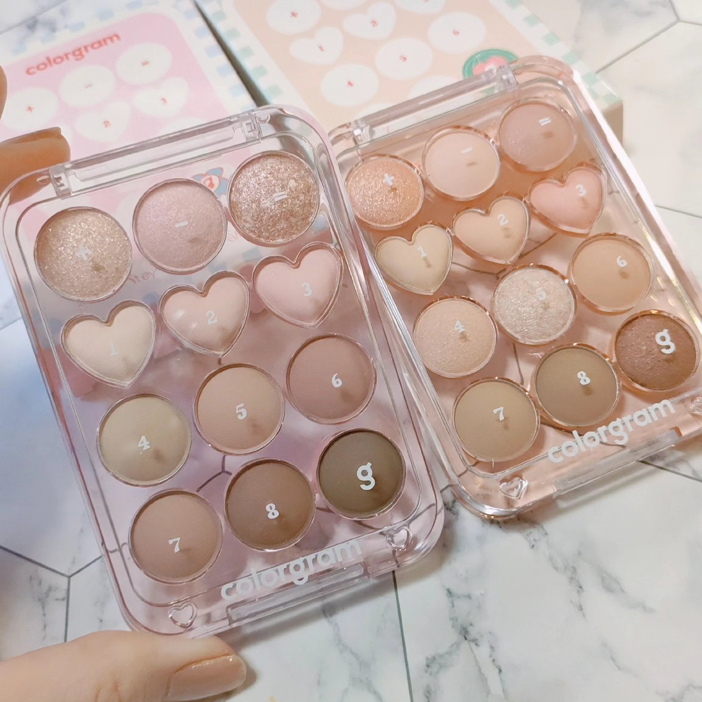 目元チュートリアルアイパレット/Colorgram/アイシャドウパレットを使ったクチコミ（2枚目）