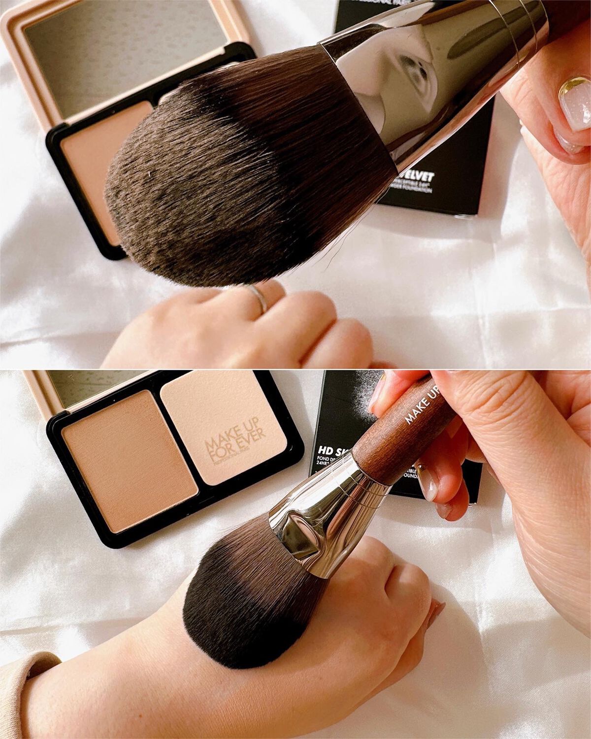 プレシジョンパウダーブラシ 128/MAKE UP FOR EVER/メイクブラシを使ったクチコミ(7枚目)