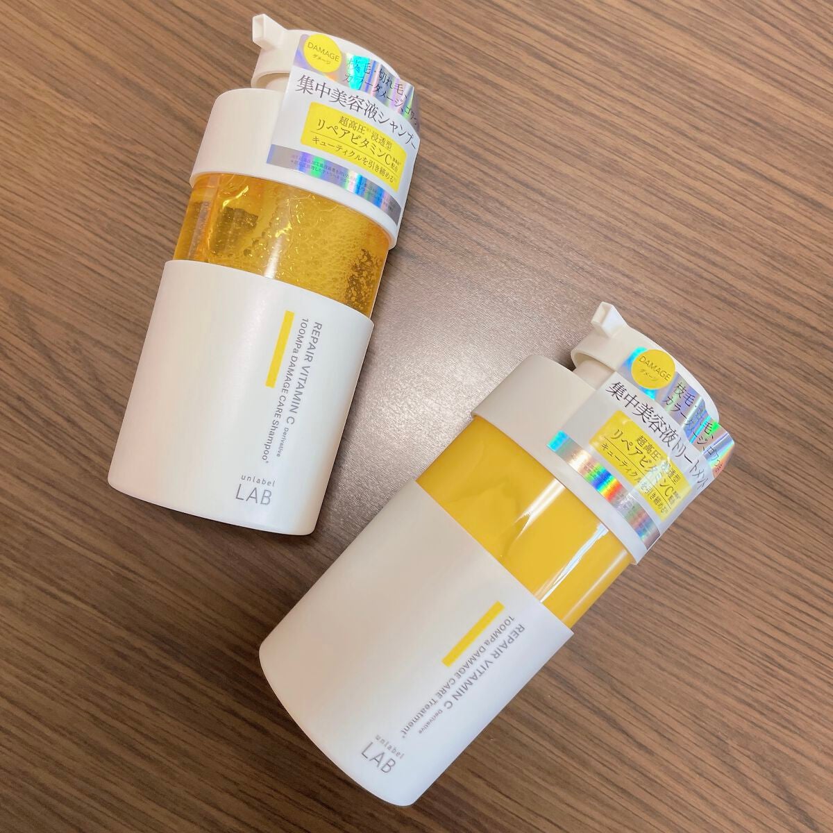 V リペア シャンプー/ヘアトリートメント/unlabel/市販シャンプーを使ったクチコミ(1枚目)