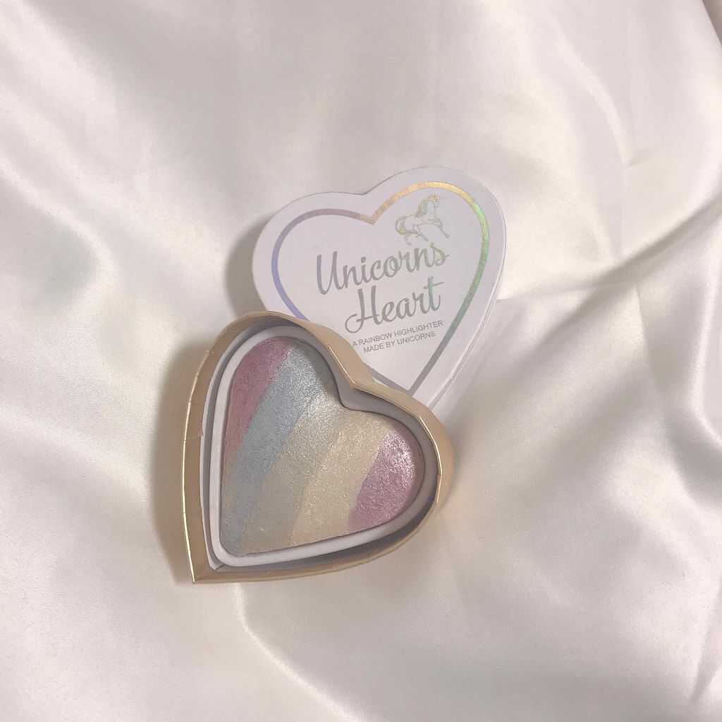 ハートハイライター ユニコーンハート/MAKEUP REVOLUTION/パウダーハイライトを使ったクチコミ(1枚目)
