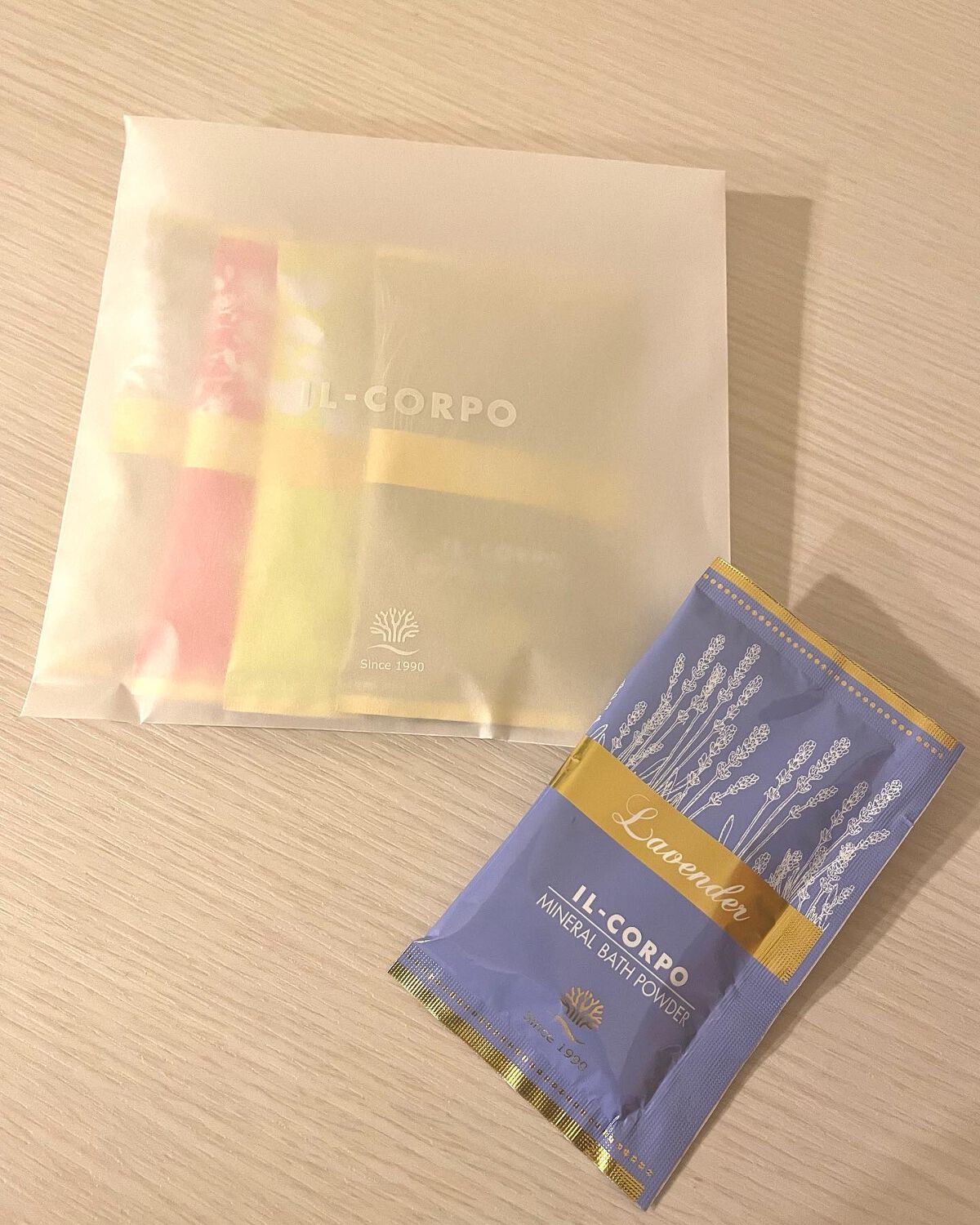 ミネラルバスパウダー グリーティングギフト/イルコルポ/入浴剤セットを使ったクチコミ（1枚目）