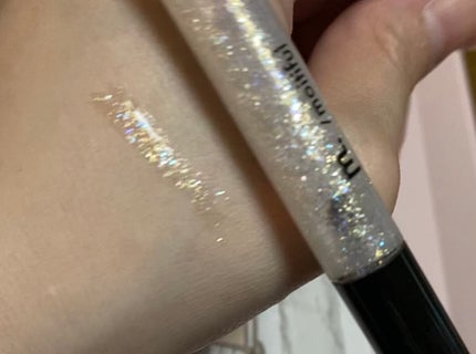 グリッターライナー(MFLリキッドアイシャドウ) ベージュ/DAISO/ジェルアイライナーを使ったクチコミ(3枚目)