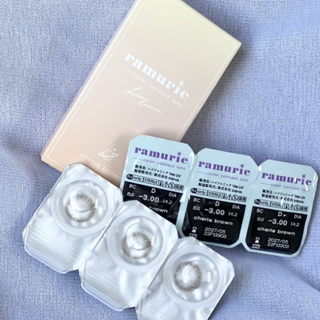 ramurie ラムリエ シェリブラウン/ramurie/ワンデー（１DAY）カラコンを使ったクチコミ（3枚目）