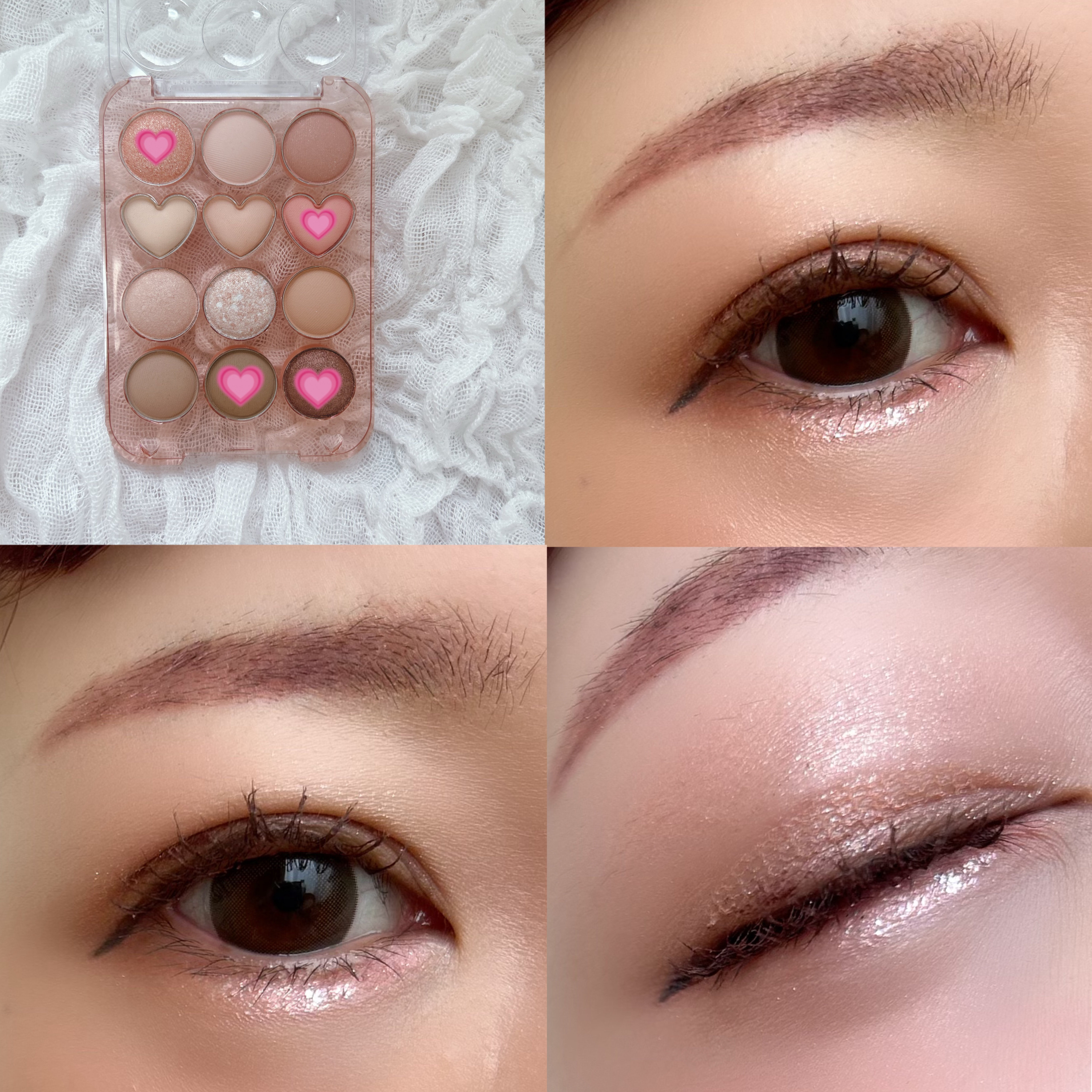 目元チュートリアルアイパレット/Colorgram/アイシャドウパレットを使ったクチコミ（2枚目）