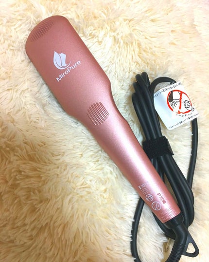 ダブルマイナスイオンストレートブラシアイロン/Miropure/ヒートブラシを使ったクチコミ(3枚目)