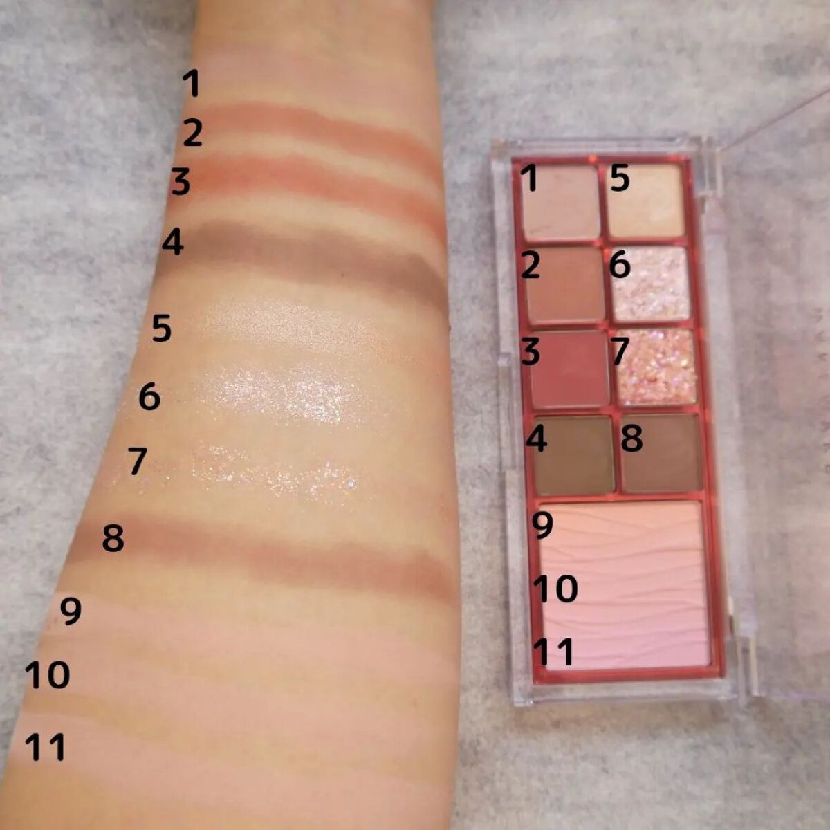 ミックスブラーリングアイパレット/wakemake/マルチパレットを使ったクチコミ（3枚目）