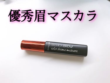 ファッションブロウ カラードラマ マスカラ レッドブラウン/MAYBELLINE NEW YORK/眉マスカラを使ったクチコミ（1枚目）