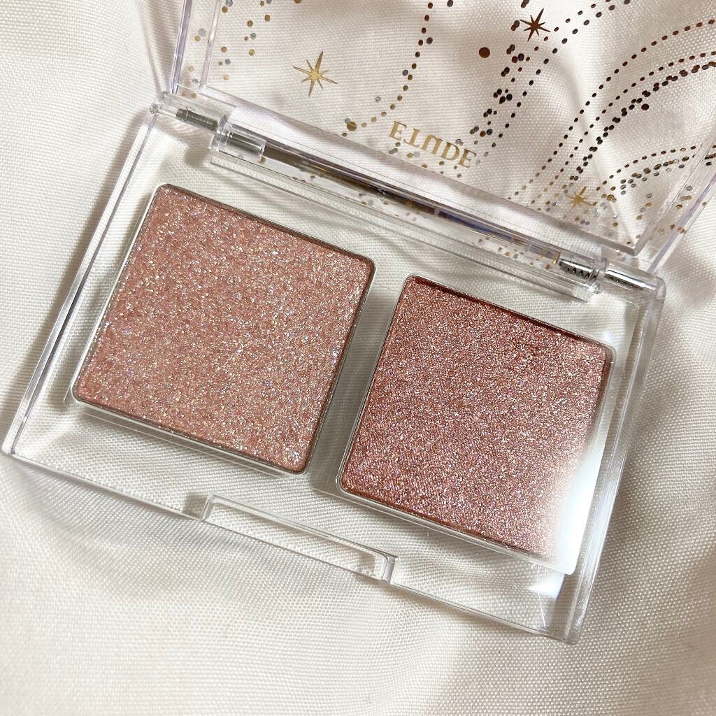 グリッタースノー エアームースアイズパレット/ETUDE/アイシャドウパレットを使ったクチコミ(2枚目)