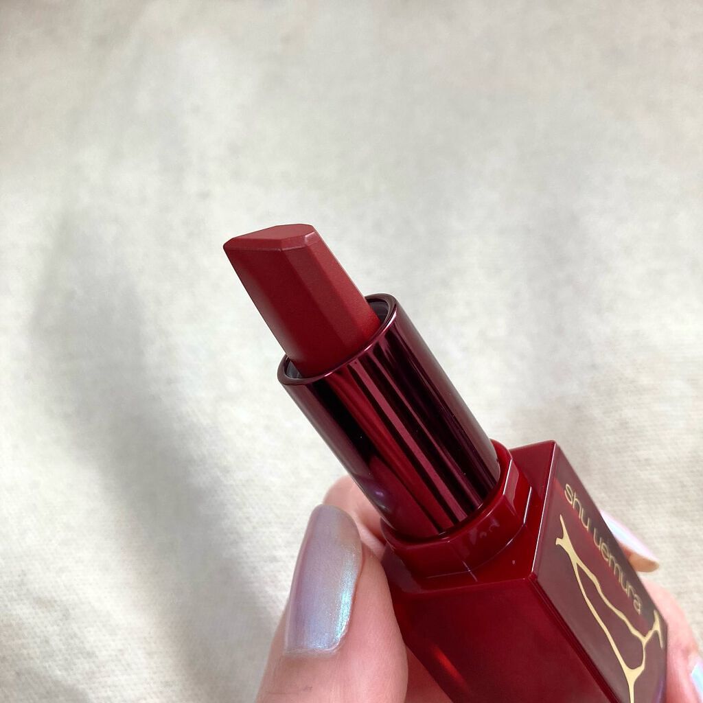 キヌ ルージュ サテン/shu uemura/口紅を使ったクチコミ(3枚目)