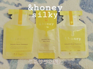 シルキー スムースモイスチャー ヘアパック1.5/&honey/洗い流すヘアトリートメントを使ったクチコミ（1枚目）