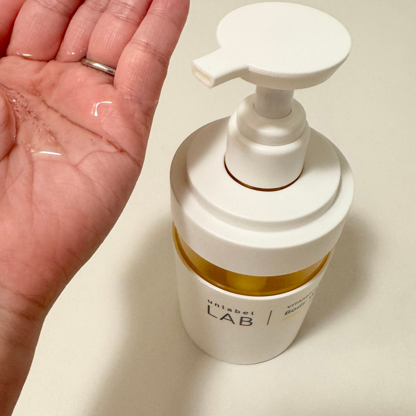 アンレーベル ラボ V クリーミーモイスト ボディウォッシュ/unlabel/ボディソープを使ったクチコミ(2枚目)