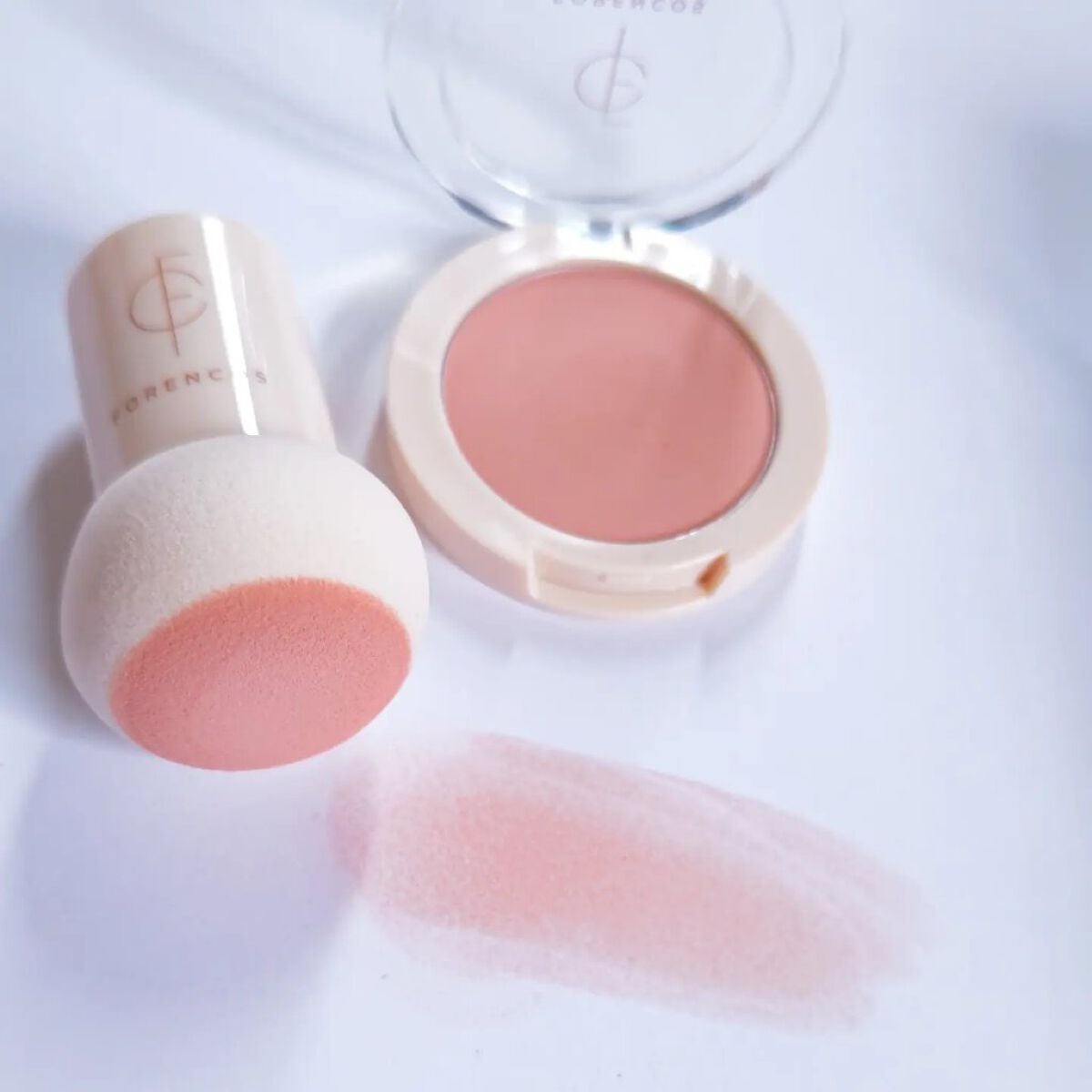 ベアブラッシャー パフ付き/フォレンコス/パウダーチークを使ったクチコミ(3枚目)