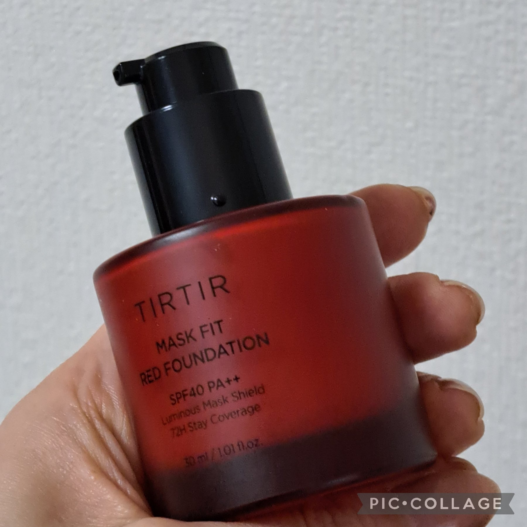 マスクフィットレッドファンデーション 21N アイボリー(IVORY)/TIRTIR(ティルティル)/リキッドファンデーションを使ったクチコミ（3枚目）