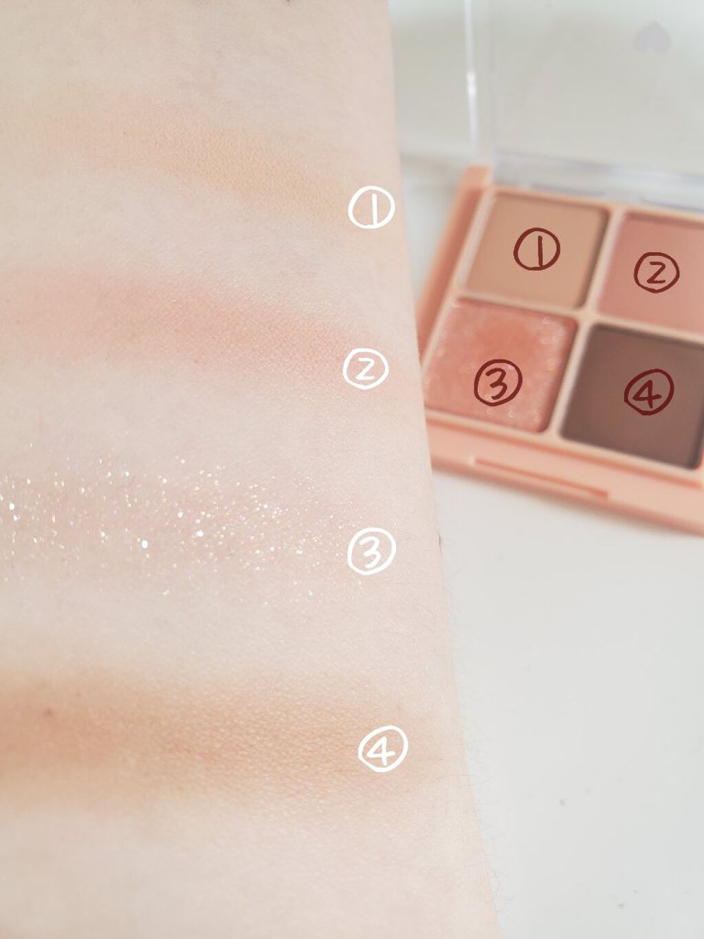 ベターザンアイズ/rom&nd/アイシャドウパレットを使ったクチコミ(4枚目)