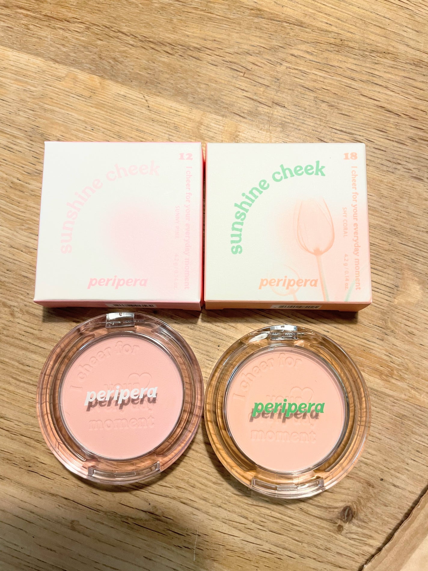 ピュア ブラッシュド サンシャイン チーク/PERIPERA/パウダーチークを使ったクチコミ(1枚目)