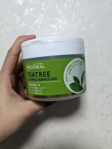 ティーツリーカーミングエッセンスパッド/MEDIHEAL/トナーパッドを使ったクチコミ(2枚目)