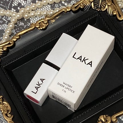 ウォータリーシアー リップスティック/Laka/口紅を使ったクチコミ(5枚目)