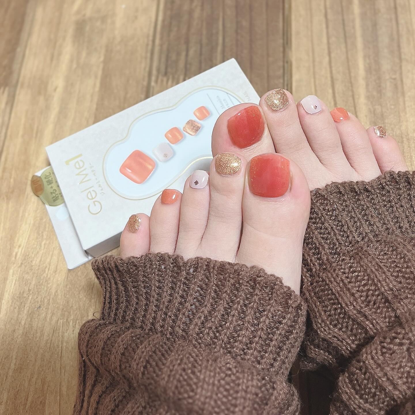 ジェルミーペタリー フット  L13 サンタモニカ/ジェルミーワン/ネイルシールを使ったクチコミ（1枚目）